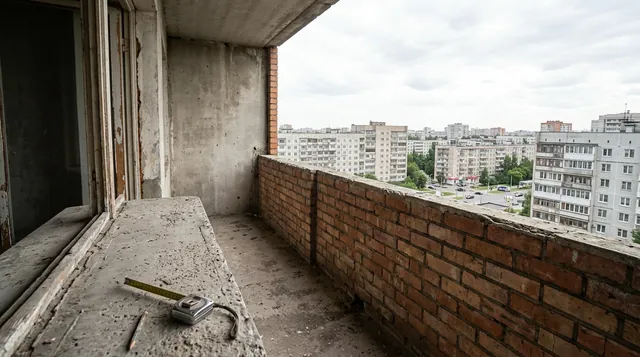 Парапет лоджии и плита