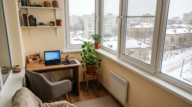 Тёплый контур лоджии