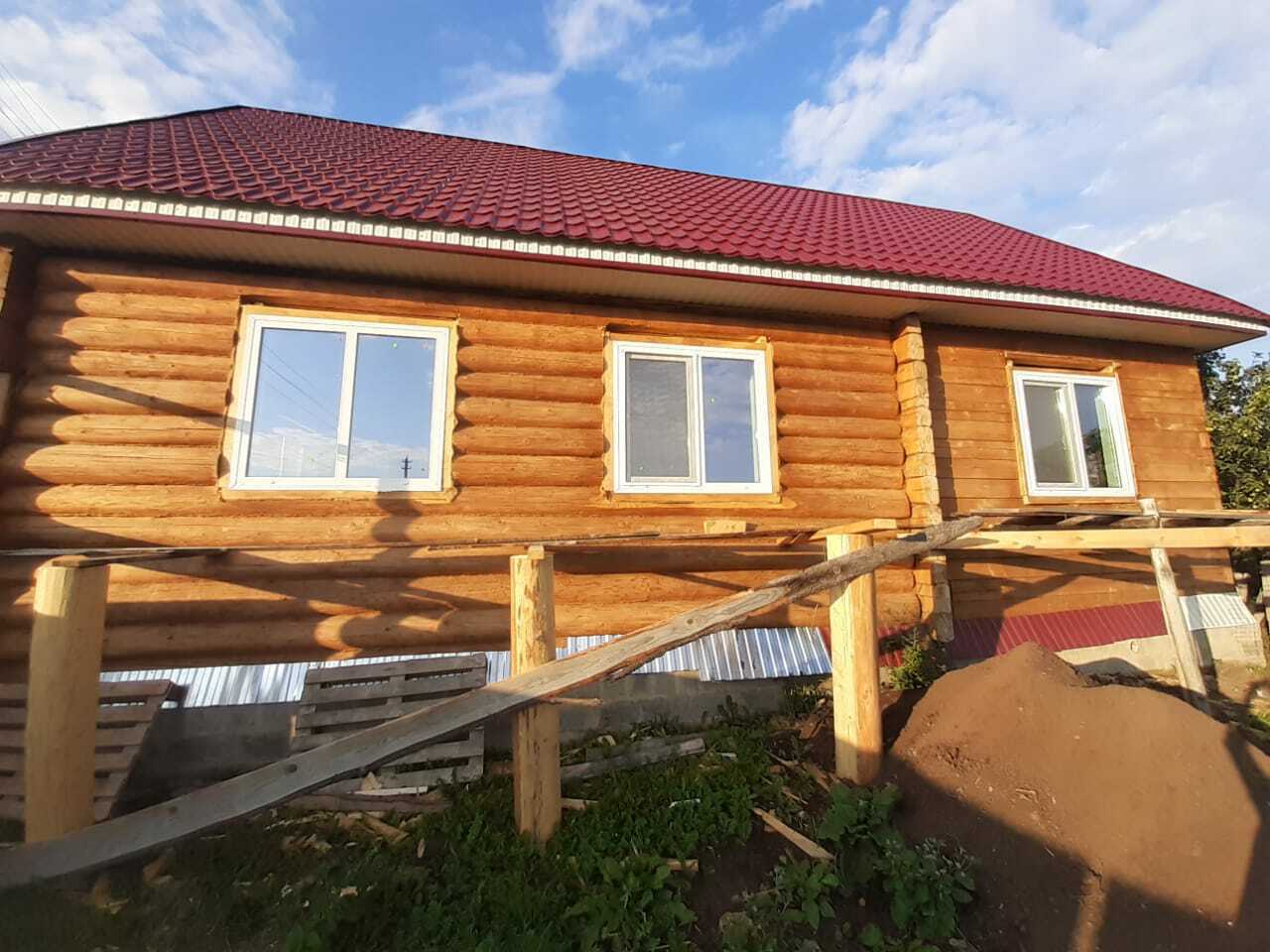 Остекление деревянного коттеджа