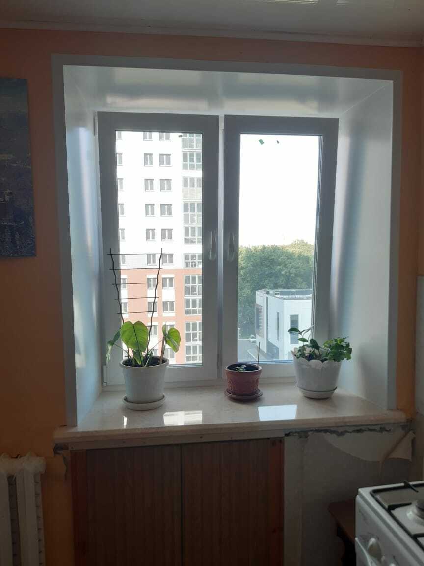 Все окна + балконный блок + балкон